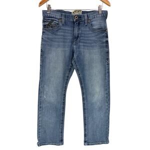 Ariat M7 Slim Fit Straight Leg Jeans Mens 30x30 Medium Blue Wash Western Denim